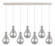 Downtown Urban Seven Light Linear Pendant in Polished Nickel (405|127-451-1P-PN-G451-7SM)