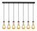 Downtown Urban Seven Light Linear Pendant in Matte Black (405|127-451-1P-BK-G451-5ME)