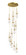 Downtown Urban 12 Light Pendant in Brushed Brass (405|126-452-1P-BB-G452-4SDY)