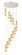 Downtown Urban 12 Light Pendant in Brushed Polished Nickel (405|126-451-1P-PN-G451-4ME)