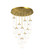 Downtown Urban 12 Light Pendant in Brushed Brushed Brass (405|126-451-1P-BB-G451-4GWH)