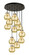 Newton 12 Light Pendant in Matte Black (405|126-410-1PS-BK-G410-8ME)