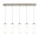 Downtown Urban Five Light Linear Pendant in Brushed Satin Nickel (405|125-451-1P-SN-G451-5GWH)