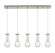 Downtown Urban Five Light Linear Pendant in Brushed Satin Nickel (405|125-451-1P-SN-G451-4CL)