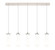 Downtown Urban Five Light Linear Pendant in Brushed Polished Nickel (405|125-451-1P-PN-G451-4GWH)