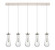 Downtown Urban Five Light Linear Pendant in Polished Nickel (405|125-451-1P-PN-G451-4CL)