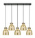 Downtown Urban Five Light Linear Pendant in Matte Black (405|125-410-1PS-BK-G412-8ME)