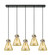 Downtown Urban Five Light Linear Pendant in Matte Black (405|125-410-1PS-BK-G411-8ME)
