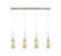 Downtown Urban Four Light Linear Pendant in Brushed Satin Nickel (405|124-452-1P-SN-G452-4ME)