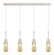 Downtown Urban Four Light Linear Pendant in Polished Nickel (405|124-452-1P-PN-G452-4ME)