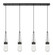Downtown Urban Four Light Linear Pendant in Matte Black (405|124-452-1P-BK-G452-4SDY)