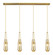 Downtown Urban Four Light Linear Pendant in Brushed Brass (405|124-452-1P-BB-G452-4ME)