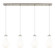 Downtown Urban Four Light Linear Pendant in Brushed Satin Nickel (405|124-451-1P-SN-G451-7GWH)