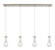 Downtown Urban Four Light Linear Pendant in Brushed Satin Nickel (405|124-451-1P-SN-G451-4CL)