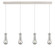 Downtown Urban Four Light Linear Pendant in Polished Nickel (405|124-451-1P-PN-G451-4SM)