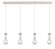 Downtown Urban Four Light Linear Pendant in Brushed Polished Nickel (405|124-451-1P-PN-G451-4SDY)