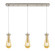 Downtown Urban Three Light Linear Pendant in Brushed Satin Nickel (405|123-451-1P-SN-G451-4ME)