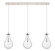 Downtown Urban Three Light Linear Pendant in Polished Nickel (405|123-451-1P-PN-G451-7CL)