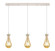 Downtown Urban Three Light Linear Pendant in Polished Nickel (405|123-451-1P-PN-G451-5ME)
