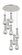 Downtown Urban Nine Light Pendant in Polished Nickel (405|119-451-1P-PN-G451-4SM)