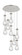 Downtown Urban Nine Light Pendant in Polished Nickel (405|119-451-1P-PN-G451-4CL)
