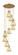 Downtown Urban Nine Light Pendant in Brushed Brass (405|119-410-1PS-BB-G411-8ME)