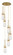 Downtown Urban Six Light Pendant in Brushed Brass (405|116-452-1P-BB-G452-4SDY)