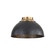 Shepard Three Light Flush Mount in Modern Brass (62|6950-FM MBS-BLK)
