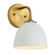 Shepard One Light Wall Sconce in Modern Brass (62|6950-1W MBS-WHT)