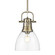 Duncan One Light Pendant in Aged Brass (62|3604-S AB-CLR)