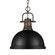 Duncan One Light Pendant in Rubbed Bronze (62|3602-L RBZ-BLK)
