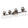 Duncan Four Light Vanity in Rubbed Bronze (62|3602-BA4 RBZ-CLR)