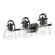 Duncan BCB Three Light Vanity in Matte Black (62|3602-BA3 BLK-CLR)