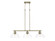 Duncan Three Light Linear Pendant in Aged Brass (62|3602-3LP AB-CLR)