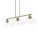 Duncan Three Light Linear Pendant in Aged Brass (62|3602-3LP AB-CLR)