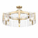 Aenon Six Light Semi-Flush Mount in Brushed Champagne Brass (62|3164-6SF BCB-HWG)