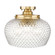 Adeline Three Light Semi-Flush Mount in Modern Brushed Gold (62|1088-3SF MBG-CLR)