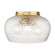Adeline Three Light Flush Mount in Modern Brushed Gold (62|1088-3FM MBG-CLR)