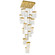Lava LED Chandelier in Brass (401|1587P24-17-624)
