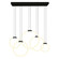 Hoops LED Chandelier in Black (401|1273P44-5-101-RC)