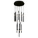 Flute LED Chandelier in Black (401|1262P24-16-101)