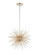 Savannah Six Light Chandelier in Gold Leaf (401|1034P16-6-620)