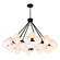 Arya LED Chandelier in Black (401|1020P39-45-101)