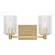 Parker Two Light Wall / Bath in Satin Brass (1|GLV1032EN/SB)