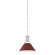 Painted No. 2 One Light Pendant in Polished Nickel (70|MDS351-PN/CRN)