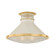 Highclere One Light Flush Mount in Aged Brass (70|MDS2403-AGB/OW)