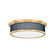 Ashdown LED Flush Mount in Aged Brass (70|MDS1901-AGB/DBL)