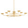 Taormina LED Chandelier in Vintage Gold Leaf (70|4563-VGL)