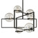 Elliot Six Light Chandelier in Textured Black (67|F6226-TBK)