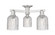 Arcadia Three Light Semi-Flush Mount in Brushed Satin Nickel (405|716-3F-SN-G559-5CL)